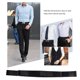 thumbnail image 3 of Guardurnaity Mujer Hombre Camisa Anti Grietas Permanecer Cinturón Ajustable Anti-deslizante Cinturones negro2 Guardurnaity AP0293-03, 3 of 6