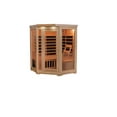thumbnail image 3 of Bluewave Sonoma 3-Person Hemlock Infrared Corner Sauna with 7 Carbon Heaters, 3 of 7