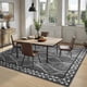 thumbnail image 4 of Alfombra moderna con bordes de DWeike, lavable, 150 x 210 cm, color gris oscuro, 4 of 9