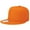 Orange, variant on Classic Snapback Hat Cap Hip Hop Style Flat Bill Blank Solid Color Adjustable Size Orange