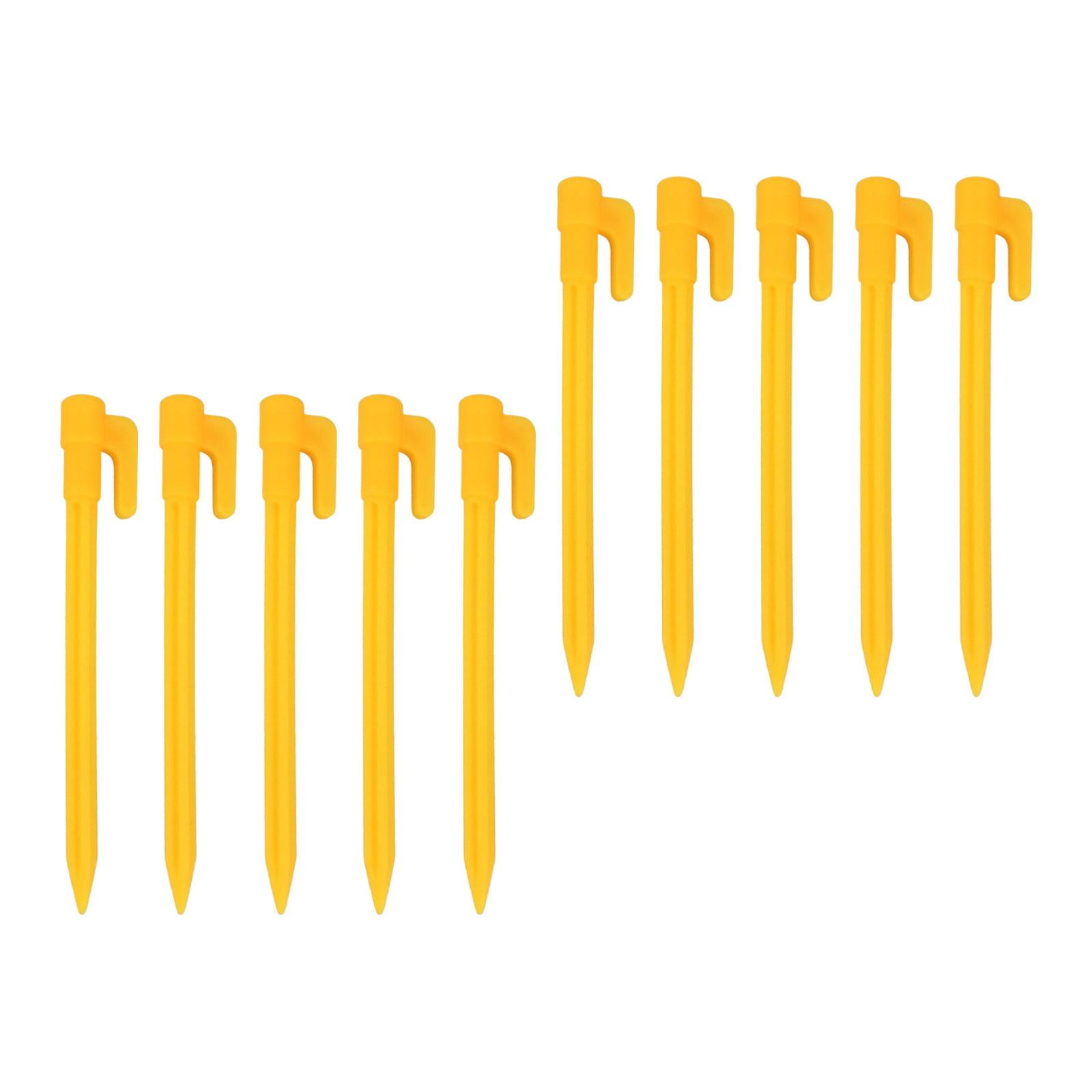 simhoa 4x 10Pcs Tent Stakes Pegs Ground Pegs Fence Hooks Pegs Tent Nails Stake Garden Stakes Camping Tents Nails for Yard, Outdoor, Lawn, Netting, Fishing
