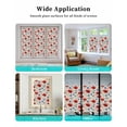 thumbnail image 6 of Window Privacy Film Red Poppy Flower Stained Glass Window Film Decorative Sun Block Window Cover Blue Daisy Floral Patriotic 4th of July Window Clings Static Adhesive Sticker for Bathroom 23.6"x78.7", 6 of 6