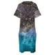 thumbnail image 4 of Gold floral mandala and confetti image Loose Pocket Dress dress summer women party dresses, 4 of 6