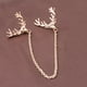 thumbnail image 5 of Cabeza de Ciervo Cadenas Alces Consejos de de Moda Borlas Pasadores Manuales Zulema Botones de cuello, 5 of 7