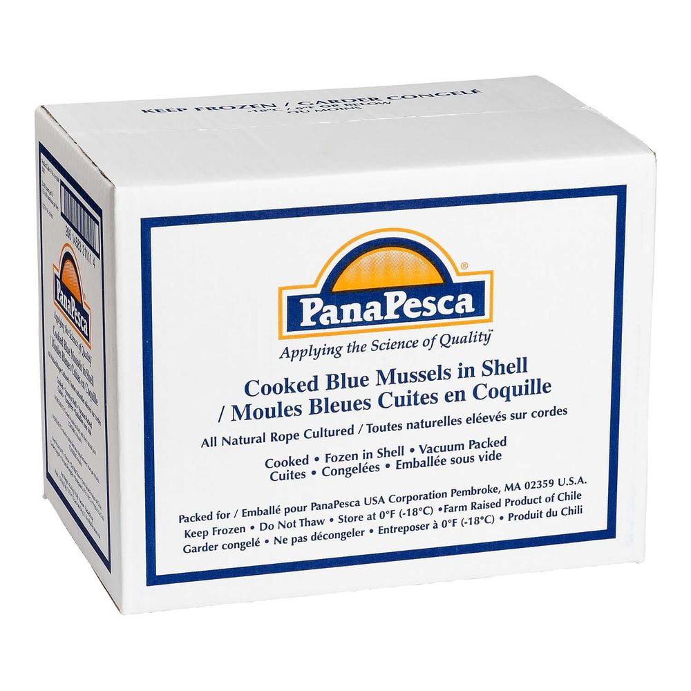 Pana Pesca Blue Whole Shell Mussel, 1 Pound -- 10 per Case.