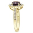 thumbnail image 3 of Everly Women's Garnet Yellow Gold Plated Ring, 3 of 7