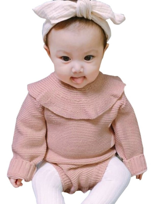 baby girl sweater romper