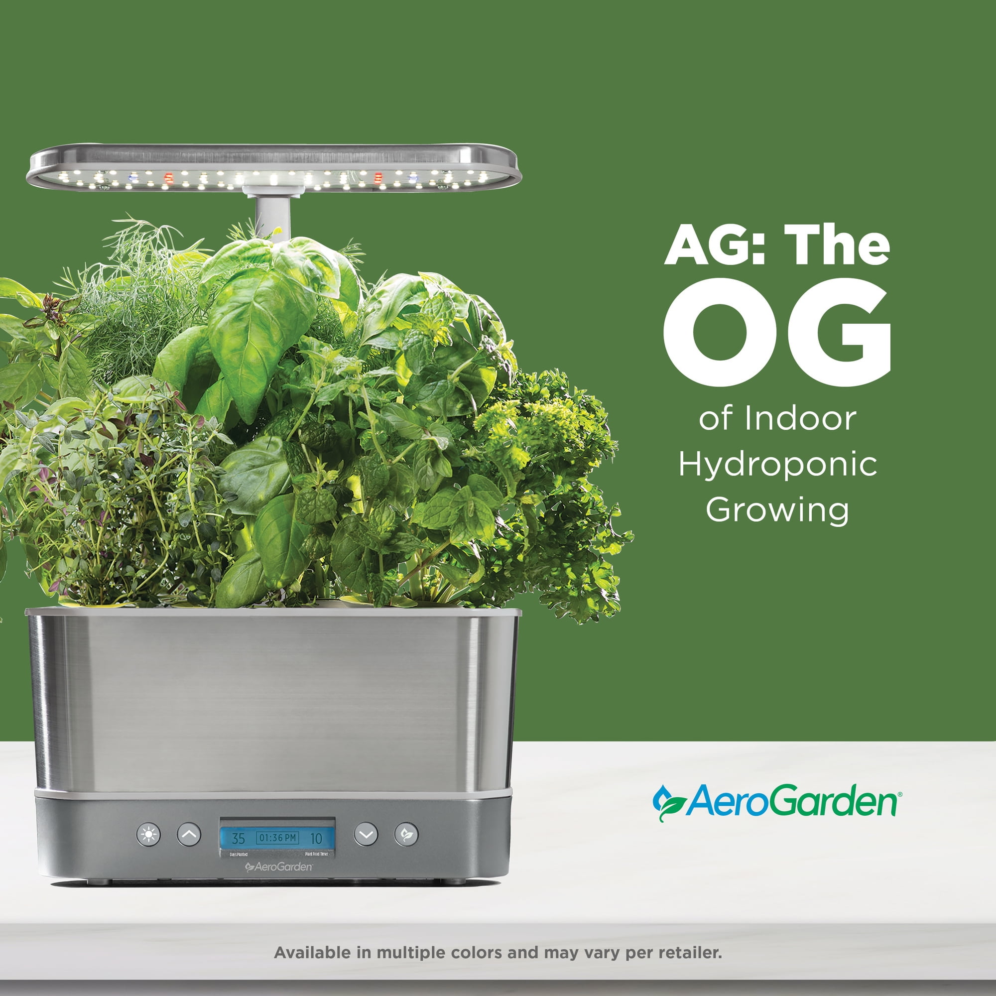 AeroGarden Harvest Elite with Gourmet Herb Seed Pod Kit