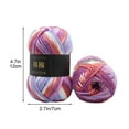 thumbnail image 3 of AYktou Cotton Yarn - Multicolor Rainbows Yarn,50 gram Skeins,26 Colors Available,7 Strands Of Combed Milk Cotton Crocheting Yarn for Knitting,Crochet,Weaving,Arts & Crafts - Fiesta, 3 of 6