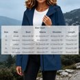 thumbnail image 3 of Nugftut Rain Jackets for Women Hooded Pockets Full ZipWaterproof Windbreaker Lightweight Rain Jackets,L, 3 of 8