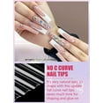 thumbnail image 3 of 504PCS NO C CURVE Clear Nail Tips for Acrylic Nails Professional, 3XL Extra Long Flat Tapered Square Nail Tips, 12 Sizes Half Cover Straight French Fake Nail Tips for Nail Salons Home, 3 of 7