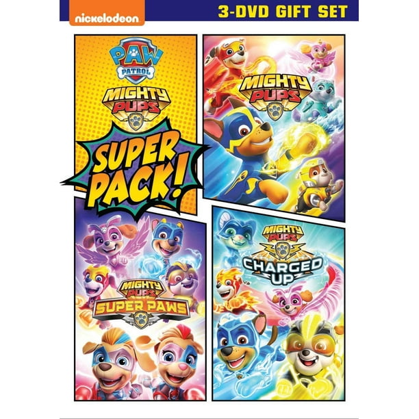 Nickelodeon Paw Patrol Mighty Pups Super Pack 3 Set Dvd Walmart Com Walmart Com