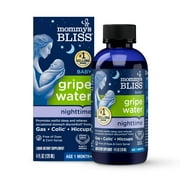 Mommy's Bliss Gripe Water Night Time Dietary Supplement with Chamomile and Lemon Balm, 1 Month+, 4 fl oz
