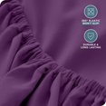 thumbnail image 4 of Bare Home Fitted Sheet - 22" Extra Deep Pocket - Premium 1800 Collection - Twin XL, Plum, 4 of 7