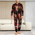 thumbnail image 2 of Cobra Kai Men's Hooded Jumpsuit Onesie Pajamas Cozy Zip Up One Piece Pajamas, 2 of 7