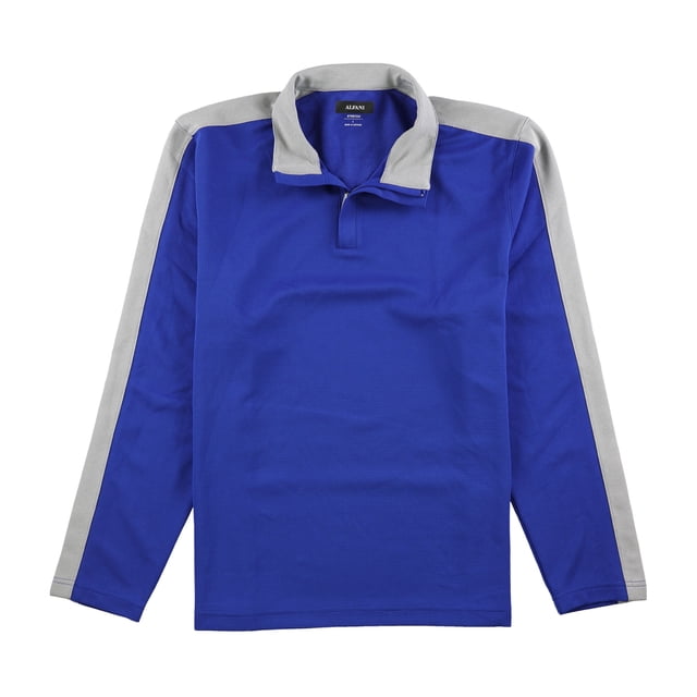 Alfani Chandail à Rayures pour Hommes, Bleu, Grand