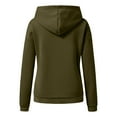thumbnail image 3 of IROINNID Deals Hoodie for Women Winter Fall Pullover Yes,I'm Cold Print Basic Long Sleeve Hoodie Loose Fit Casual Hooded Sweatshirt,Green, 3 of 4