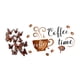 thumbnail image 5 of Pegatinas de pared con forma de taza de café, papel tapiz, decoración DIY, calcomanía de pared impermeable, mariposas 3D para sala de estar,, 5 of 9