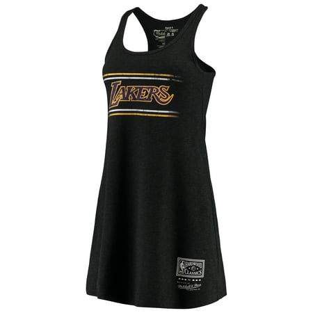 Los Angeles Lakers Mitchell & Ness Women's Racerback Tank Top Dress - Black
