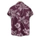 thumbnail image 5 of Blusa y camisa de manga corta con cuello vuelto para hombre, informal, a la moda, con estampado de bolsillo y botones, de poliéster., 5 of 5