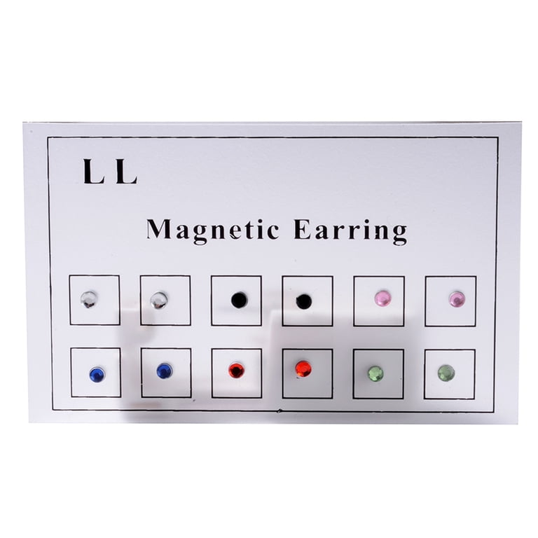 Yamaler 12Pcs Nose Rings Magnet Non Pierced Unisex Fake Piercings Mixed  Colors Lip Ear Tragus Cartilage Rings for Party