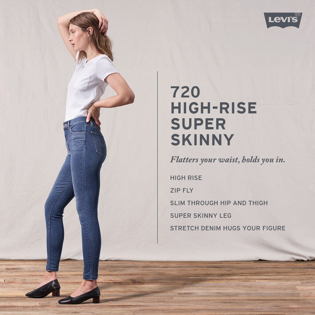 Women's Levi's 720 High-Rise Super Skinny Jeans Indigo Atlas 