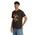 thumbnail image 6 of Halloween Witch with Black Cat Unisex Heavy Cotton Tee T-Shirt, 6 of 12