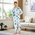 thumbnail image 3 of joogoo Snowflakes Blue Unisex Adults Onesies Pajamas Jumpsuits S, 3 of 7