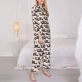 thumbnail image 3 of Sikiie Cute Puppy Women's Long-Sleeve Shirt and Full-Length Bottom Pajama Set (s-xxl)-X-Large, 3 of 7