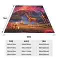 thumbnail image 3 of Vsdgher Lantern Giraffes Magical Forest Ultra-Soft Micro flannel Blanket Throw Blankets for Couch Sofa, Bed (4 sizes)-40"x30", 3 of 7