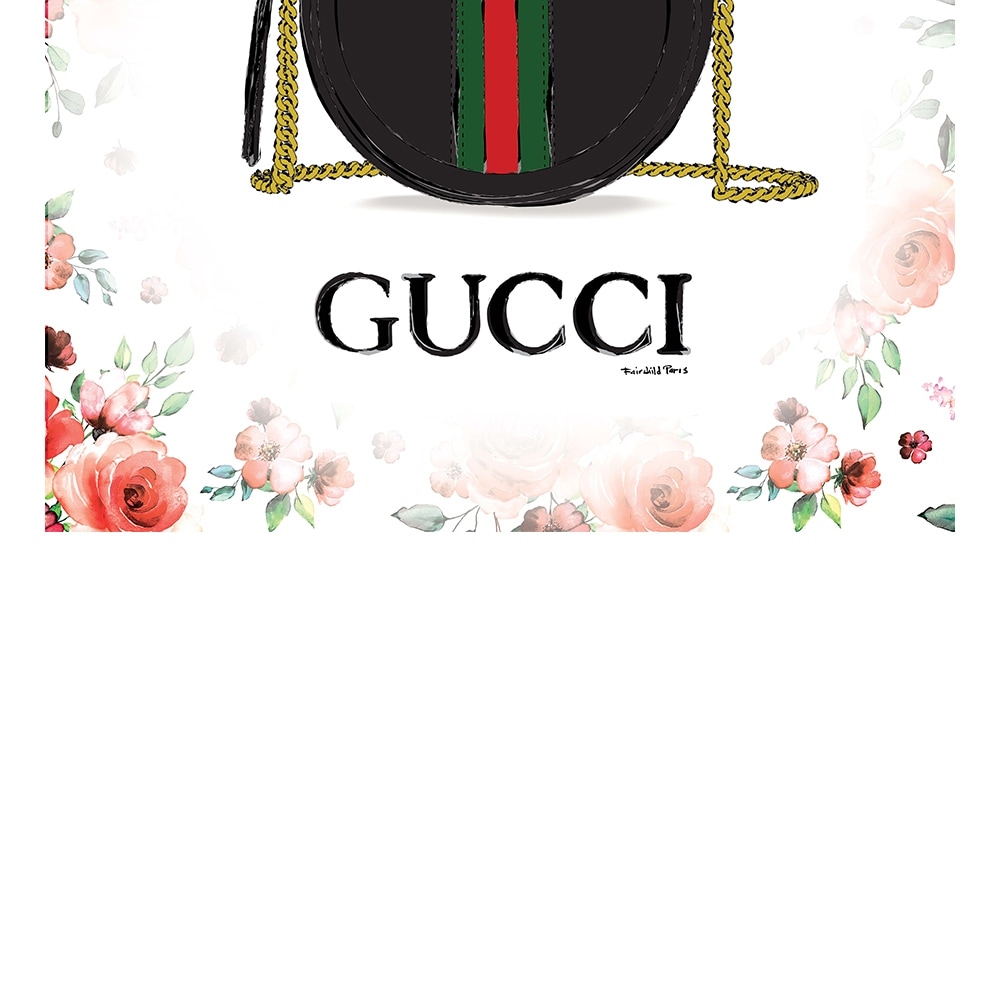 GLAM FASHION PURSE BAG - 14"x14" Canvas Artwork - Multi-Color 16 x 20