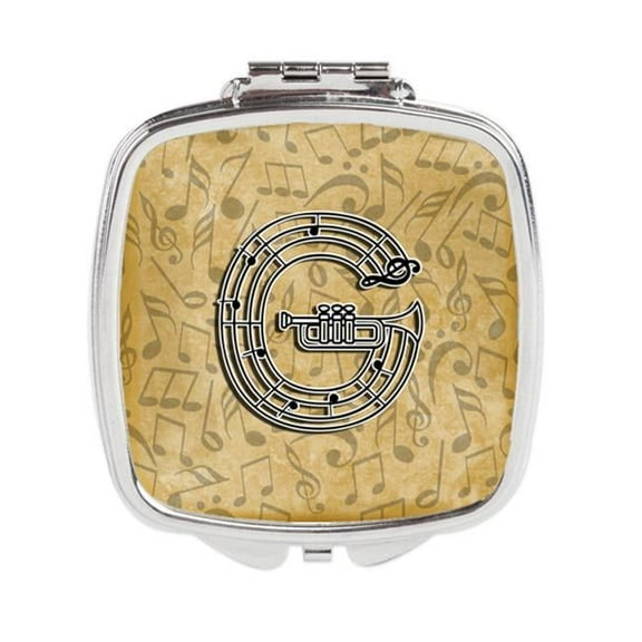 Carolines Treasures Letter G Musical Instrument Alphabet Compact Mirror