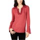 thumbnail image 2 of Lucky Brand Blusa campesina bordada para mujer, rojo, mediano Lucky Brand Campesino, 2 of 2