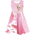 thumbnail image 1 of Vestido de Elsa de Frozen para niñas, vestido de princesa Elsa de dibujos animados, disfraz para niños de 1 a 10 años, vestido de fiesta de cumpleaños, ropa de princesa Elsa para niños 6T Gao Jinjia LED, 1 of 2