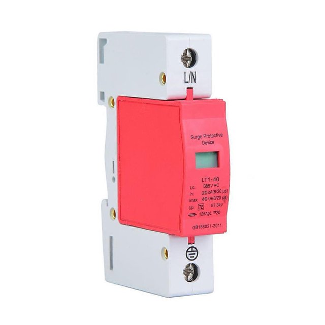 1P 40/65/80KA ~385VAC House Surge Protector Low voltage Arrester Device (40KA)