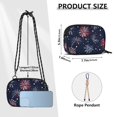 thumbnail image 4 of FORMRS Mini Crossbody Bag for Women Adjustable Rope Shoulder Casual Phone Purse, Red and Blue Fireworks Pattern, 4 of 7