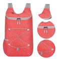 thumbnail image 2 of 12L Mountaineering Backpack Waterproof Ultralight Storage Knapsack Foldable Lightweight Zippers Rucksack Travel Trip Bag (Pink), 2 of 12