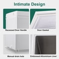 thumbnail image 5 of 6.2 Cu.ft Chest Freezer, Deep Freezer with 3 Removable Baskets, Top Open Door Energy Saving for Garage/Kitchen/Basement, White, 5 of 8