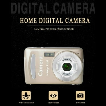 Portable Digital Camera 16 Million HD Pixel Compact Home Digital Camera for Kids Teens Seniors Black