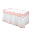 thumbnail image 2 of PALIFEUR Household Essentials Table Skirt Party Table Skirt Desk Skirt Falda Table Skirts For Rectangle Tables, 2 of 6