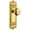 Lifetime Brass, variant on Grandeur Winfav_Prv_234 Windsor Solid Brass Rose Privacy Door Knob Set - Grey