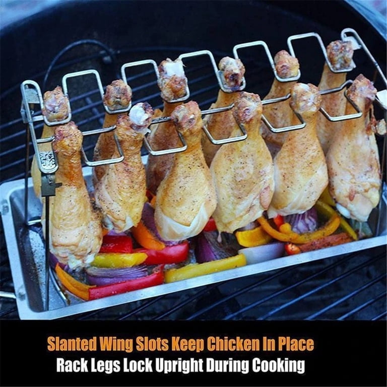 Roasting Tin With Rack BBQ Chicken Rack, Chicken Roasting Rack ...