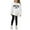Z9White C, variant on Glisme 2 Pcs Girls Outfit Cute Printed Crew Neck Long Sleeve Hoodie And Leggings Grateful Clothing Set For Girl Size 9-10 Years, White