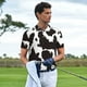 thumbnail image 3 of Balery Cow Skin 2 Camisa Polo de Hombre con Estampado, de Manga Corta y Tejido Medio, Camisa Tipo Golf Polo-Medium, 3 of 6