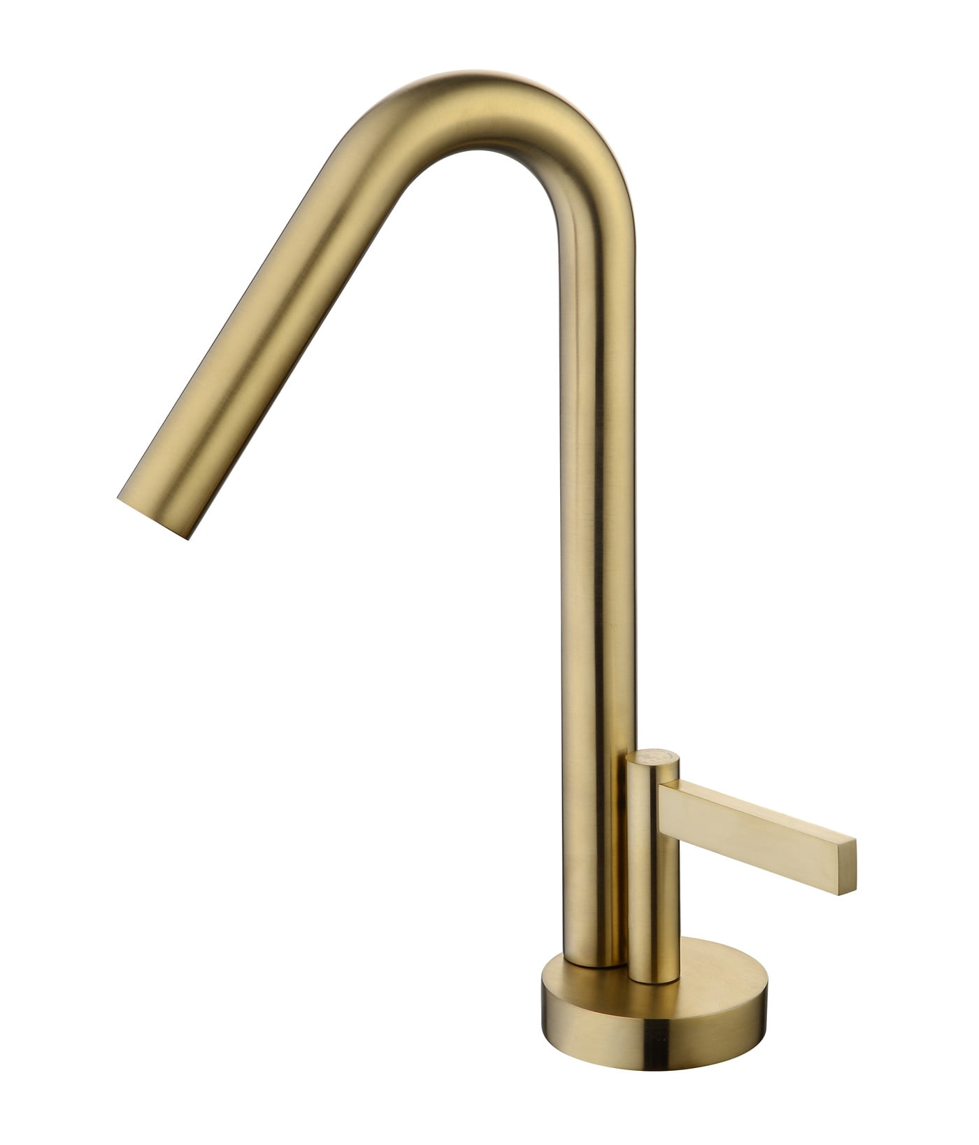 YZZY Brushed Gold Bathroom Sink Faucet Single Handle Single Hole