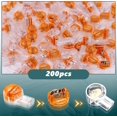 thumbnail image 4 of Conectores de Cable de 200 piezas a UY2, terminales impermeables de conector de empalme rápido con botón naranja transparente esquí esquí Gafas de esquí, 4 of 5