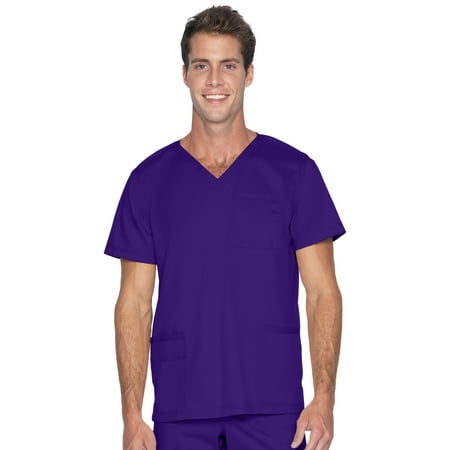 

Landau ProFlex Tailored Fit Comfort Stretch 4-Pkt V-Neck Scrub Top for Men 4253