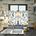 thumbnail image 4 of Yayeee Kitchen Curtains Light Filtering 27"x36" Rod Pocket Short Cafe Window Panel, Tropical Jungle Vibes, 4 of 7