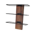 thumbnail image 2 of AMLESO Wall Mount Rack Modern Wooden Holder for Pantry Dining Room Cellars brown, 2 of 8