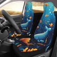 thumbnail image 2 of Sigee Whimsical Underwater Fantasy for Universal Car Seat Covers, Premium Car Seat Protector Set for Cars, SUVs, Trucks, 2 of 7